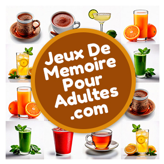 Jeux en ligne de mémoire gratuits pour adultes et pour personnes âgées: Boissons