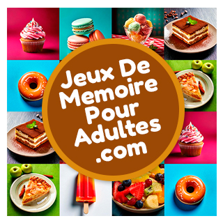 Jeux en ligne de mémoire gratuits pour personnes âgées et pour adultes: Desserts