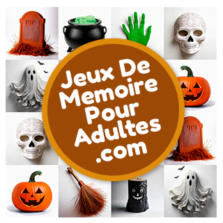 Jeux en ligne de mémoire gratuits pour personnes âgées et pour adultes: Halloween