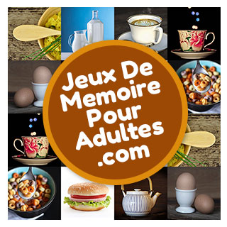 Jeux de mémoire gratuits pour adultes et pour seniors niveau facile: La cuisine