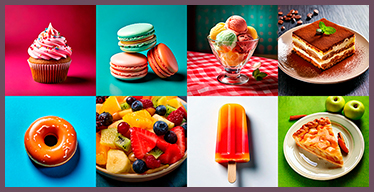 Jeu de Mémoire pour adultes: Desserts