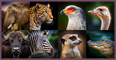 Jeu de Mémoire: Les animaux d'Afrique