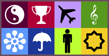 Jeu de Mémoire en ligne pour les Adultes: Symboles